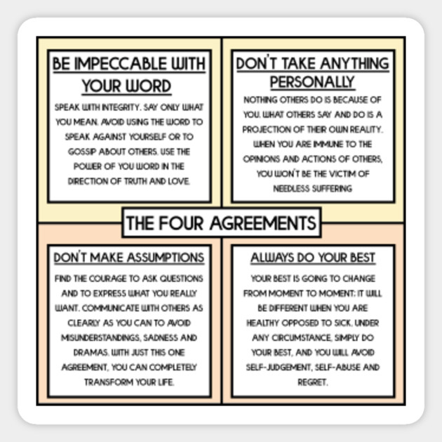 The Four Agreements Printable Customize And Print